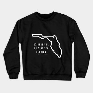 Florida Longtitude & Latitude Crewneck Sweatshirt